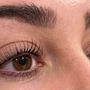 Before and after lash lift with tint 2 -4